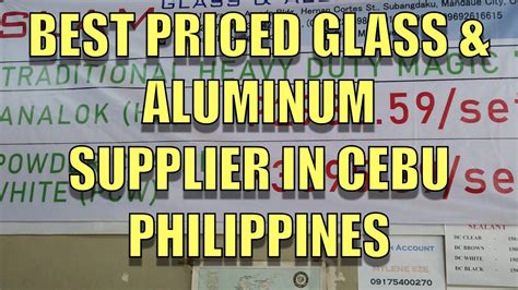 glass and aluminum supplier philippines